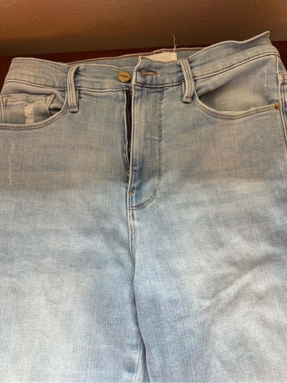 Frame Denim Light Blue High-Rise Jeans